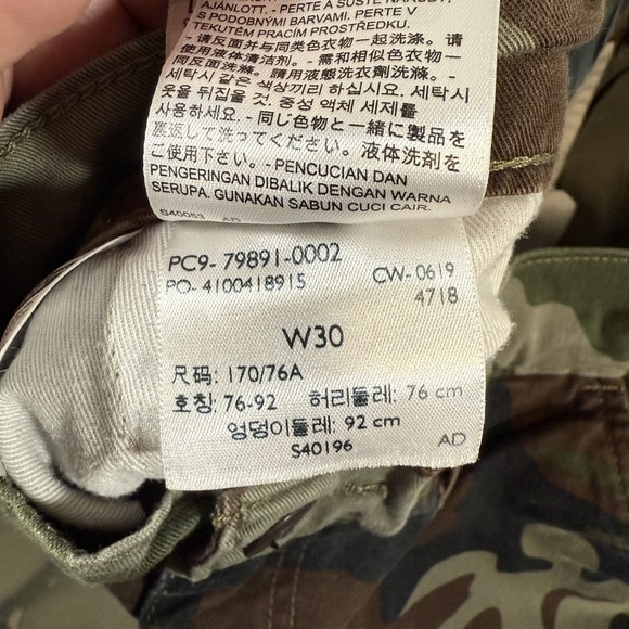 Levi's Pants Mens 30 (Fits 28x26) Camo Cargo Utility Outdoors Military Stretch - Picture 8 of 16